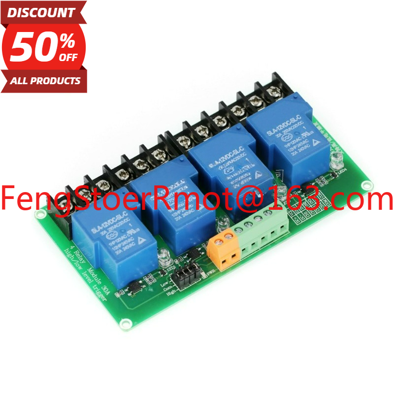 Smart Home With Plc - Moduł przekaźnikowy 4-kanałowy 5V/12V/24V, wyzwalanie stanem