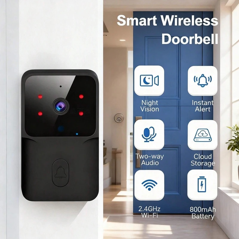 Smart Home Video Doorbell Installation - Inteligentny bezprzewodowy dzwonek do drzwi WiFi
