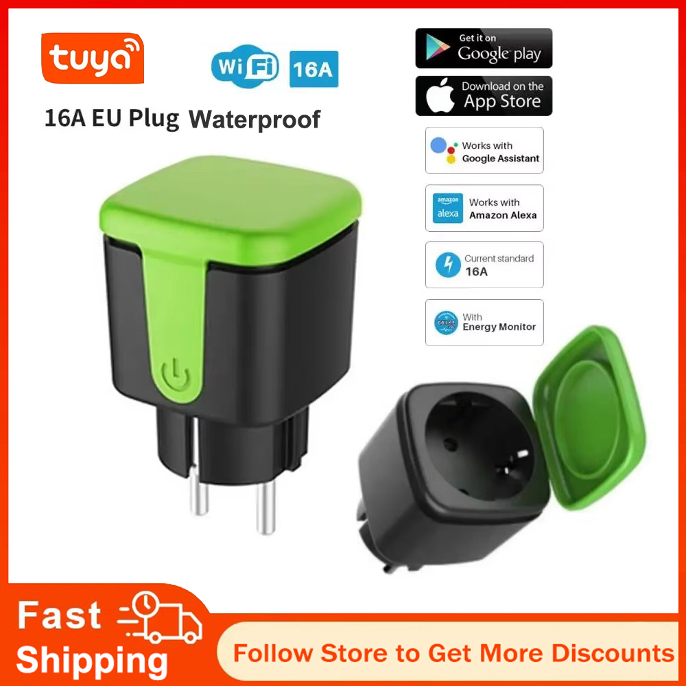 Smart Home Yale - Inteligentne wodoodporne gniazdko WiFi Tuya EU