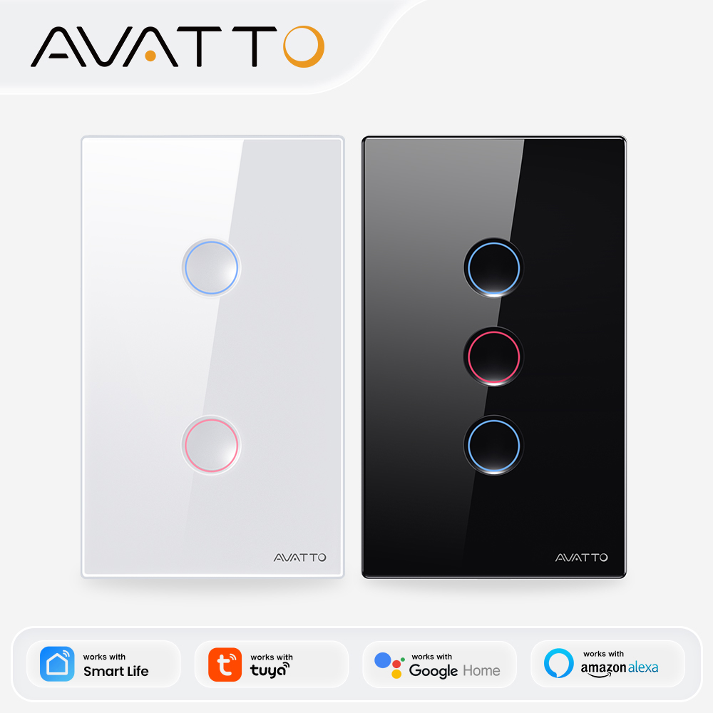 Smart Home Yale - AVATTO 1/2/3/4 Gangowy Inteligentny Włącznik Światła