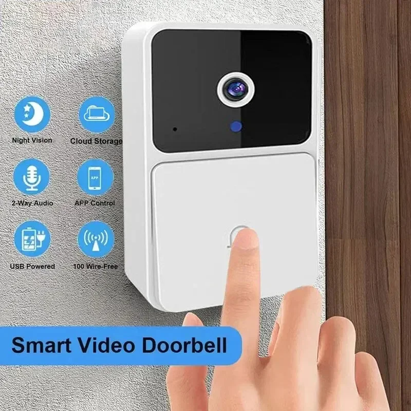 Smart Home Video Doorbell Installation - Kamera wideodomofonowa WiFi bezprzewodowa z dwukierunkowym