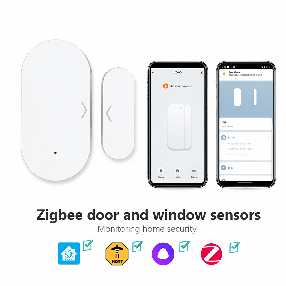 Smart Home Zigbee 3.0 - Czujnik otwarcia drzwi/okien Zigbee 3.0, styk