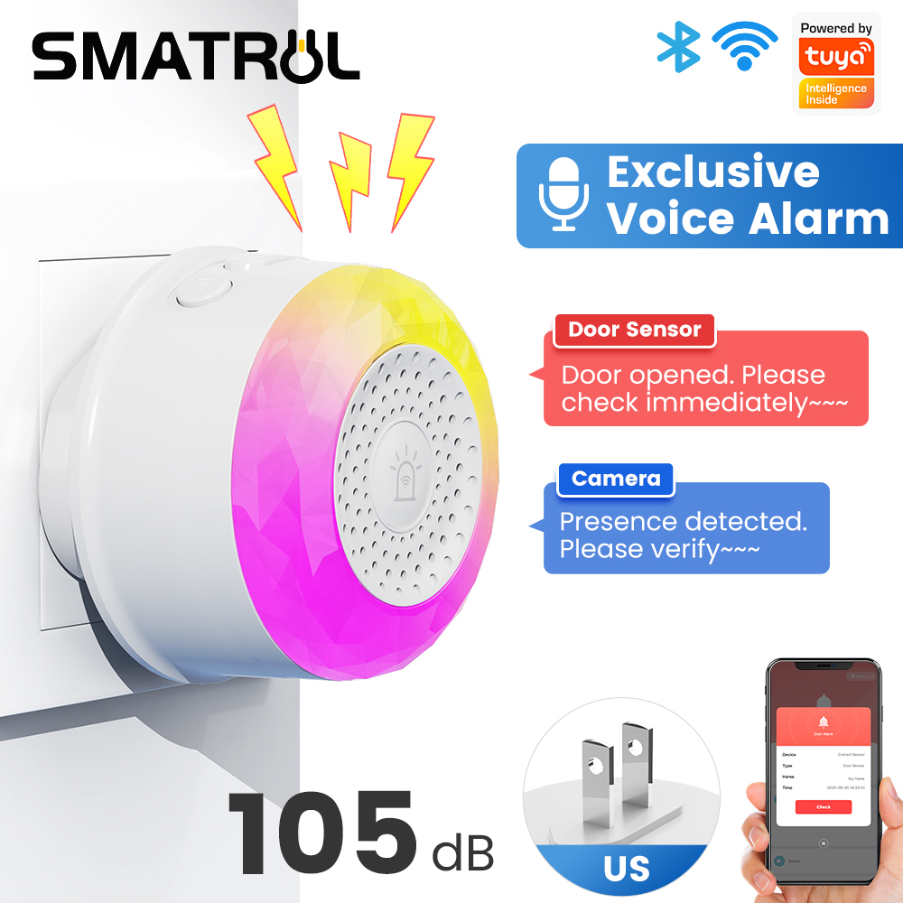 Wifi Smart Plug - Czujnik dźwięku i światła SMATRUL Tuya