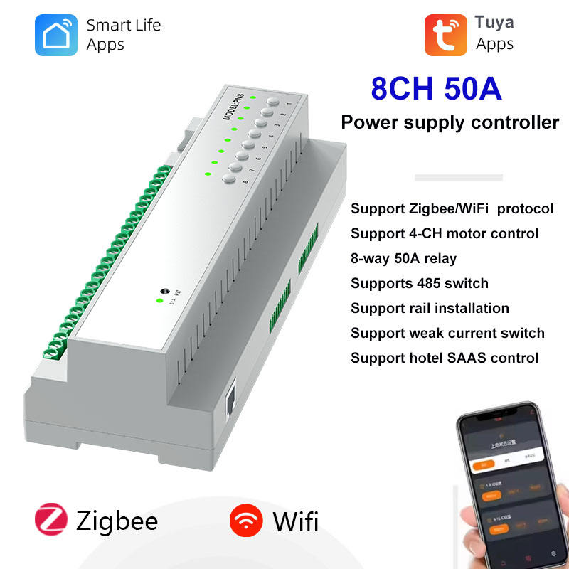 Smart Home Zigbee 3.0 - Tuya 8CH 50A Zigbee 3.0 Kontroler