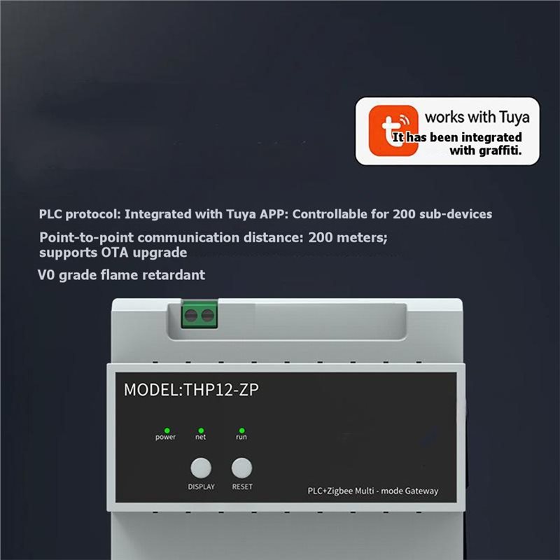 Smart Home With Plc - Best-Zigbee Przewodowa wielomodowa bramka PLC Tuya