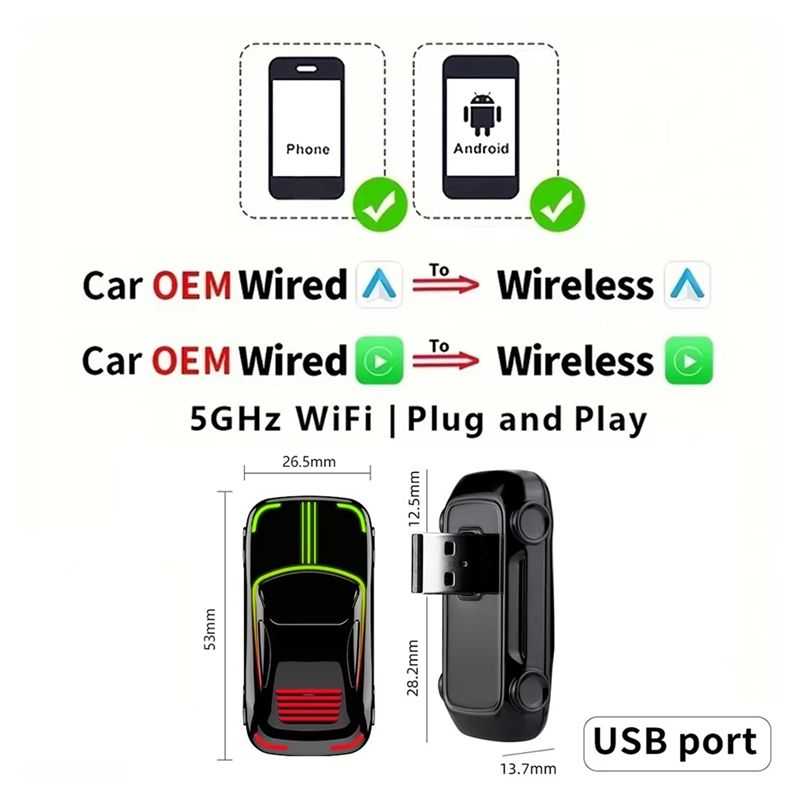 Adapter bezprzewodowy CarPlay  – Wifi Smart Plug recenzja i cena