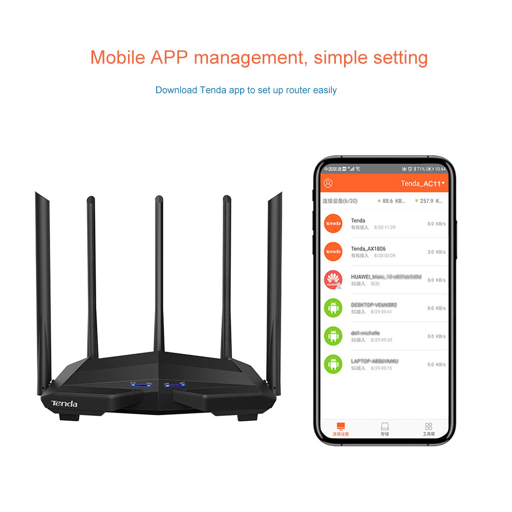 Router WiFi Gigabit Tenda AC11 – Smart Home Router recenzja i cena