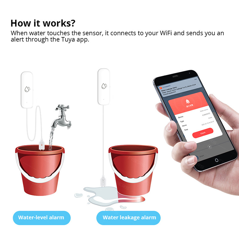Czujnik wycieku wody Tuya WiFi – Smart Home Yale recenzja i cena