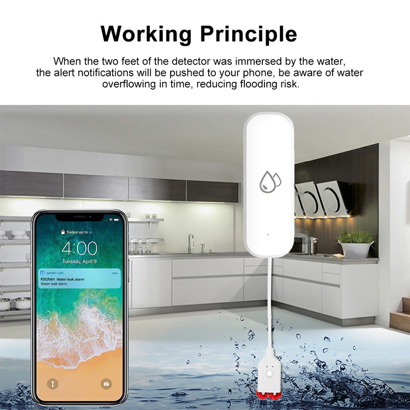 Czujnik wycieku wody Tuya WiFi – Smart Home Yale recenzja i cena