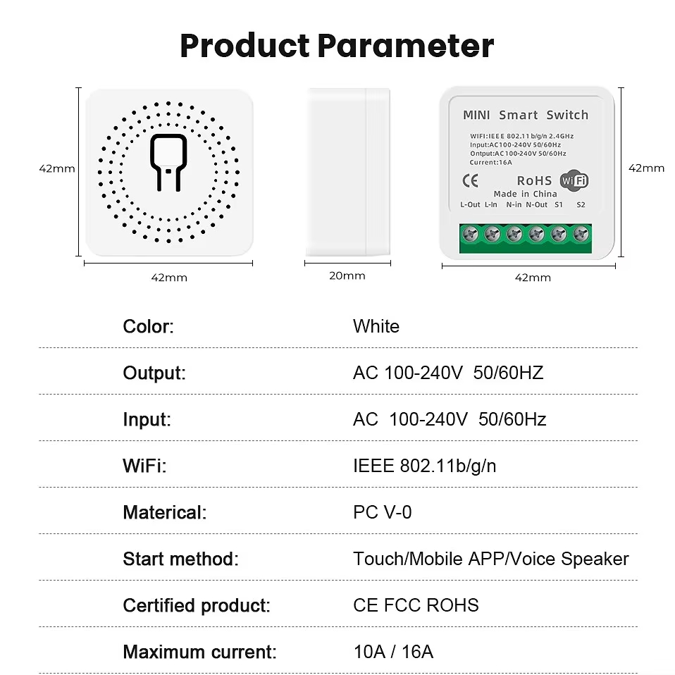 Mini przełącznik WiFi 16A, wsp – Smart Home Yale recenzja i cena