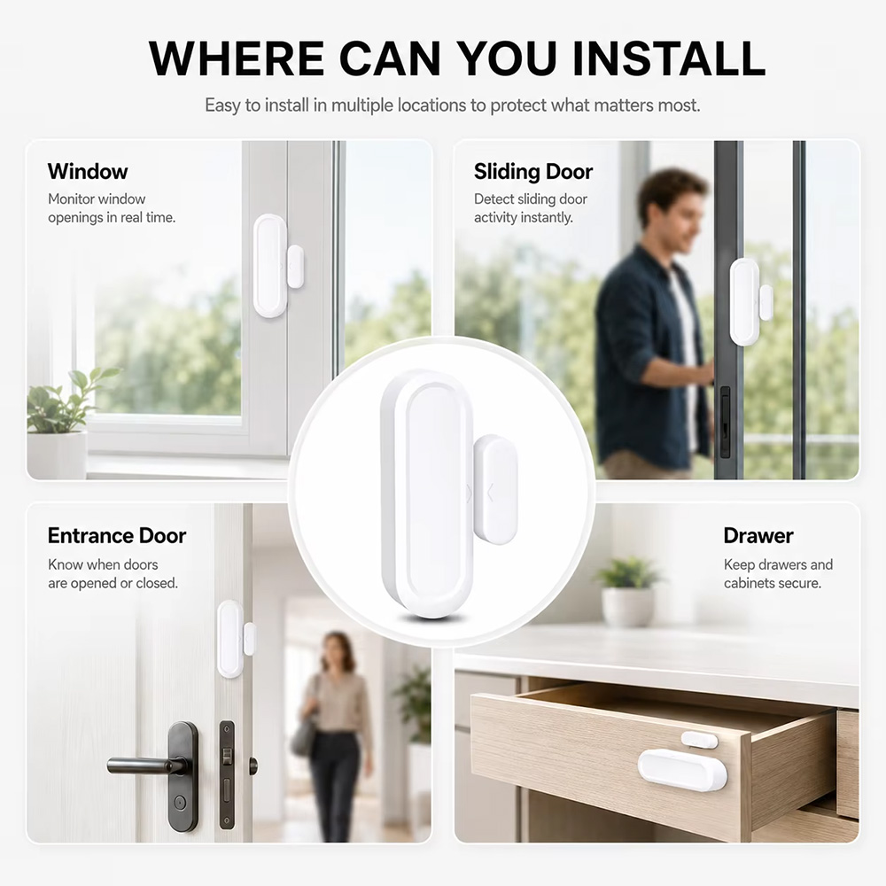 Czujnik otwarcia/zwierania drz – Smart Home Yale recenzja i cena