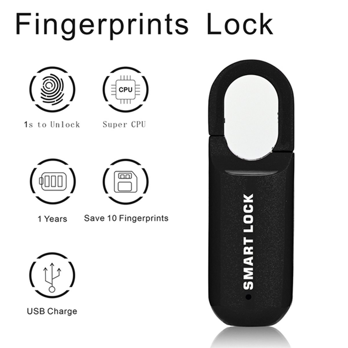 B44C 2X Kłódka na odcisk palca – Smart Home Lock recenzja i cena